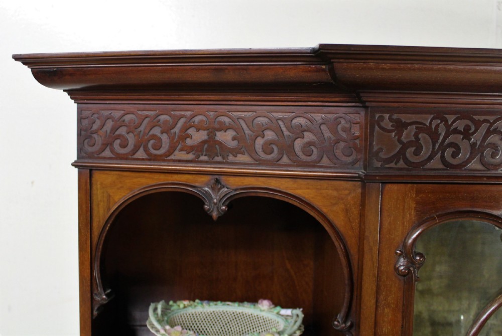 Late Victorian Mahogany Display Cabinet View VII