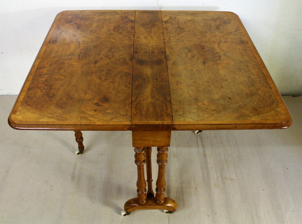 Victorian Burr Walnut Sutherland Table View III
