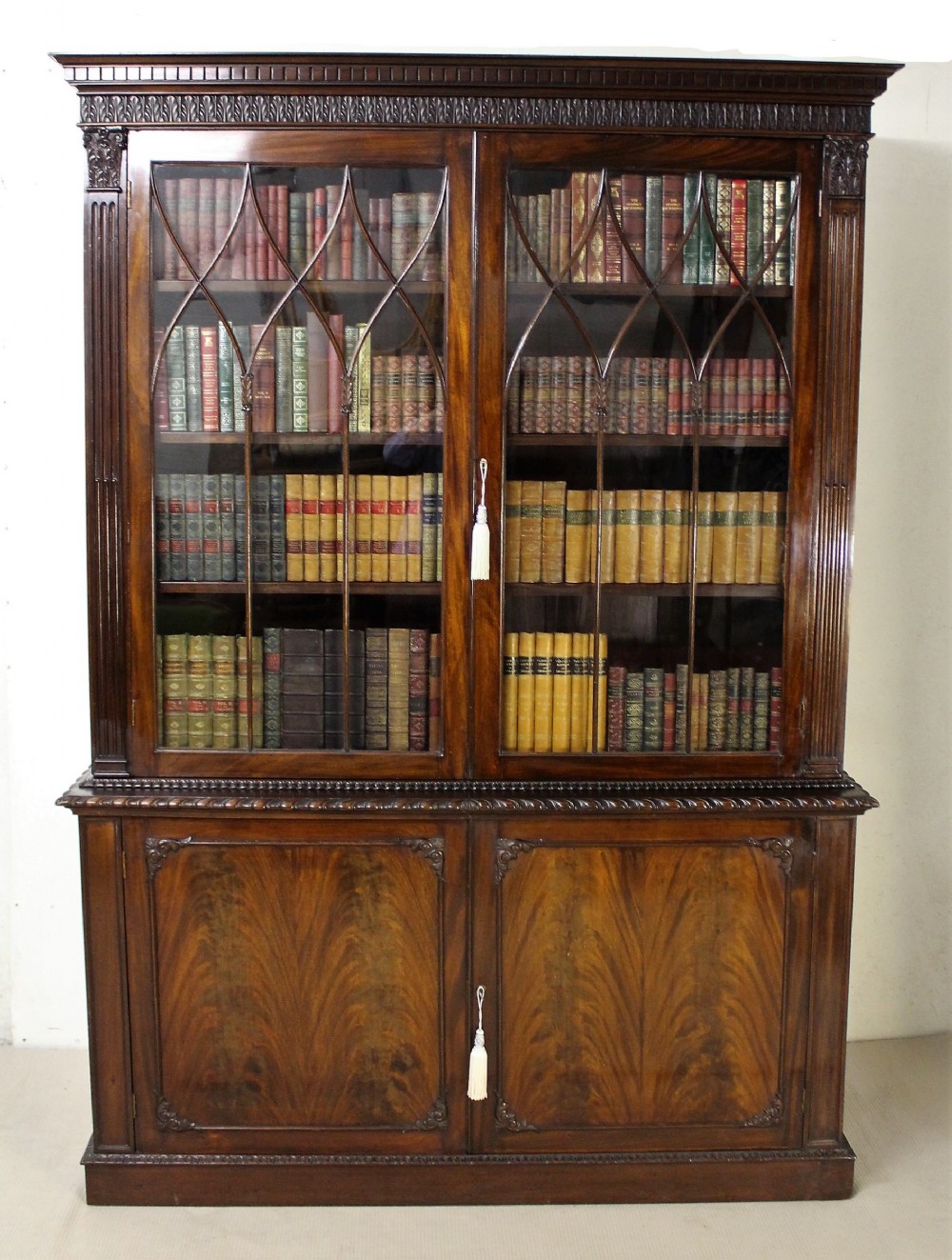 Mahogany Chippendale Style Library Bookcase