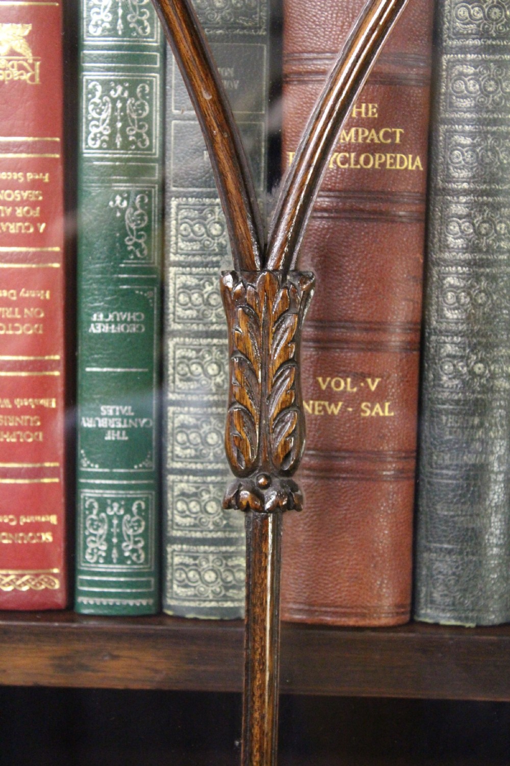 Mahogany Chippendale Style Library Bookcase View XIII
