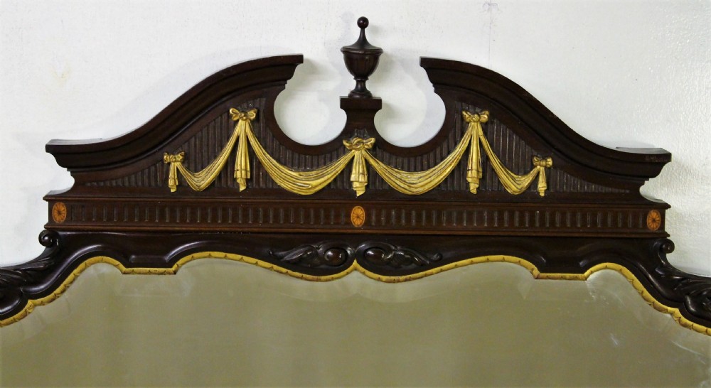 Adams Style Mahogany Wall Mirror View II