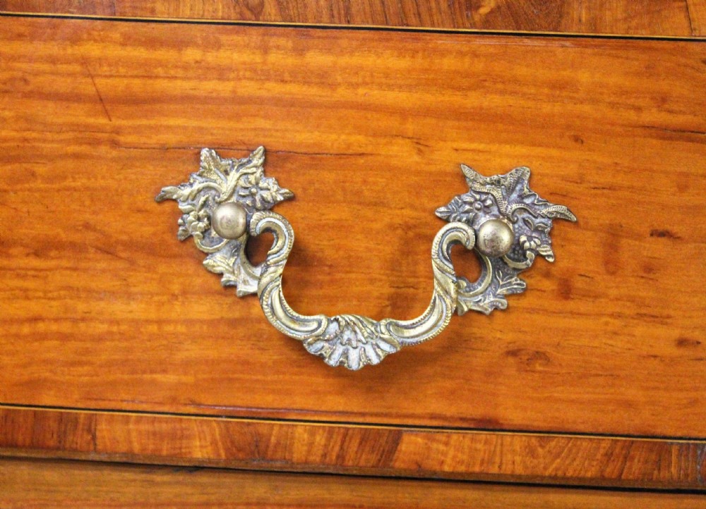 19th Century Inlaid Satinwood Bow Fronted Chest of Drawers View V