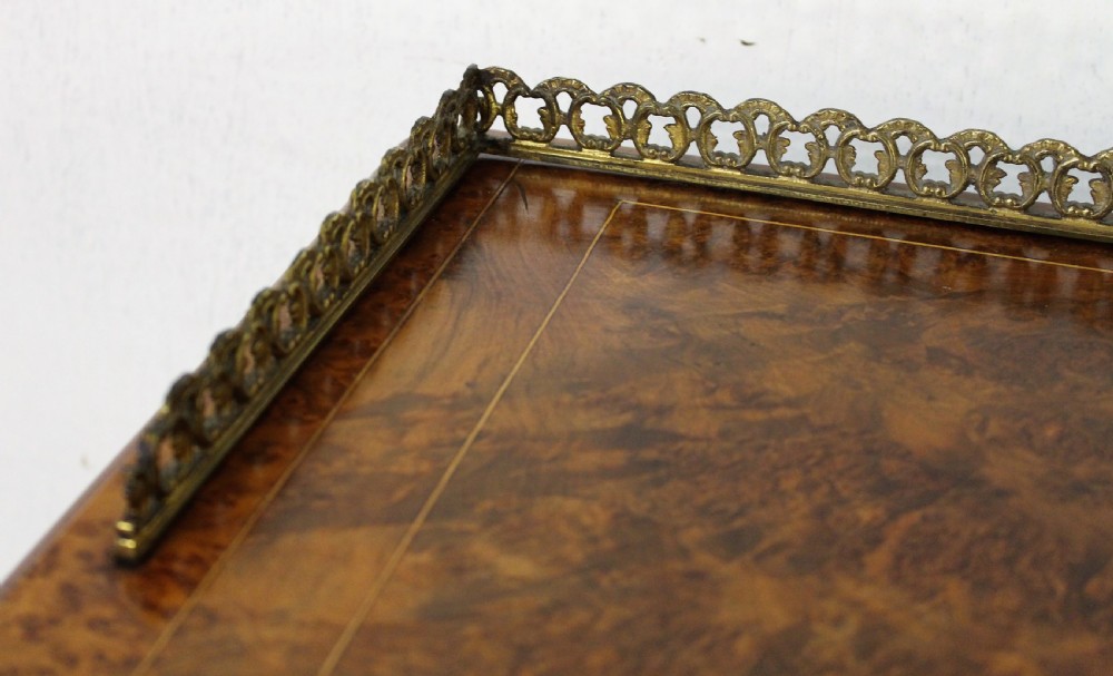 Victorian Inlaid Burr Walnut Music Cabinet View III