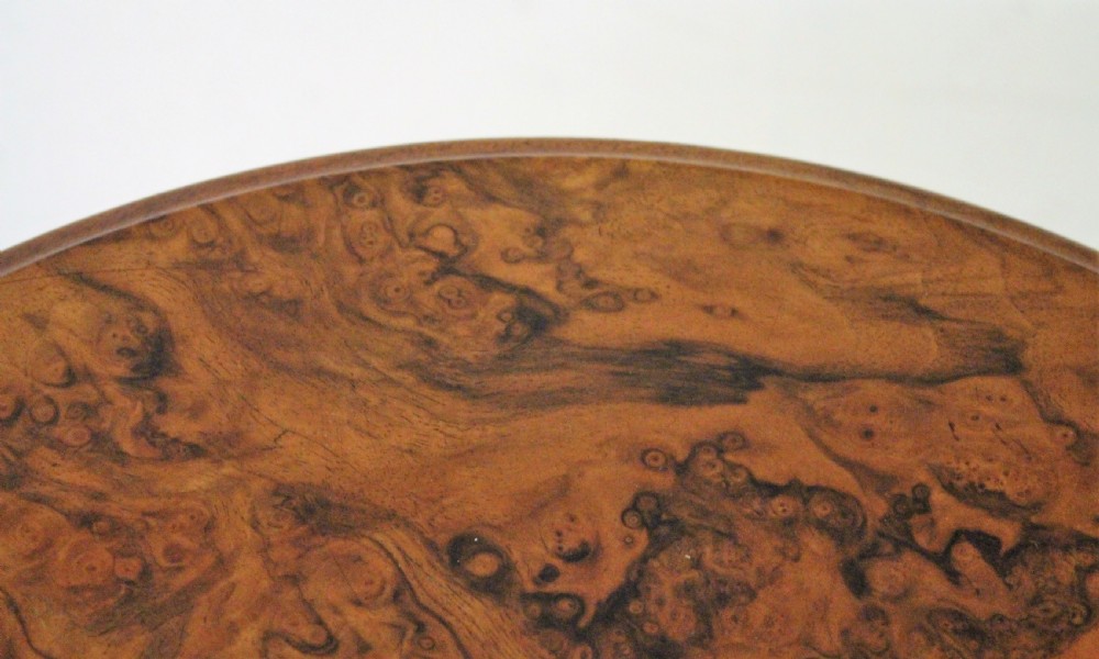 Victorian Burr Walnut Revolving 2 Tier Book Table View X
