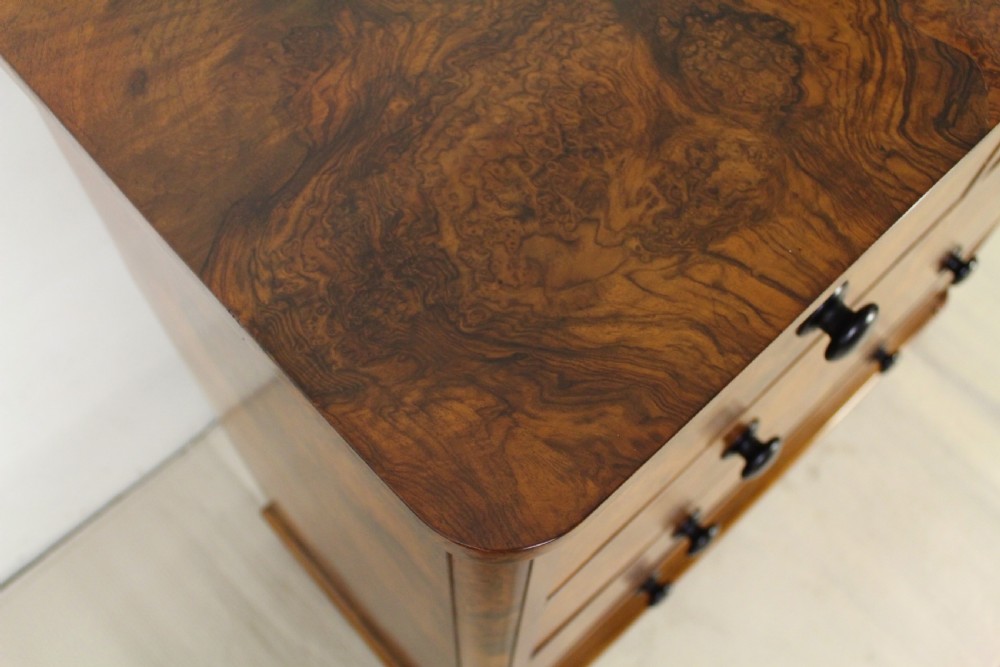 Victorian Burr Walnut Chest of Drawers View X