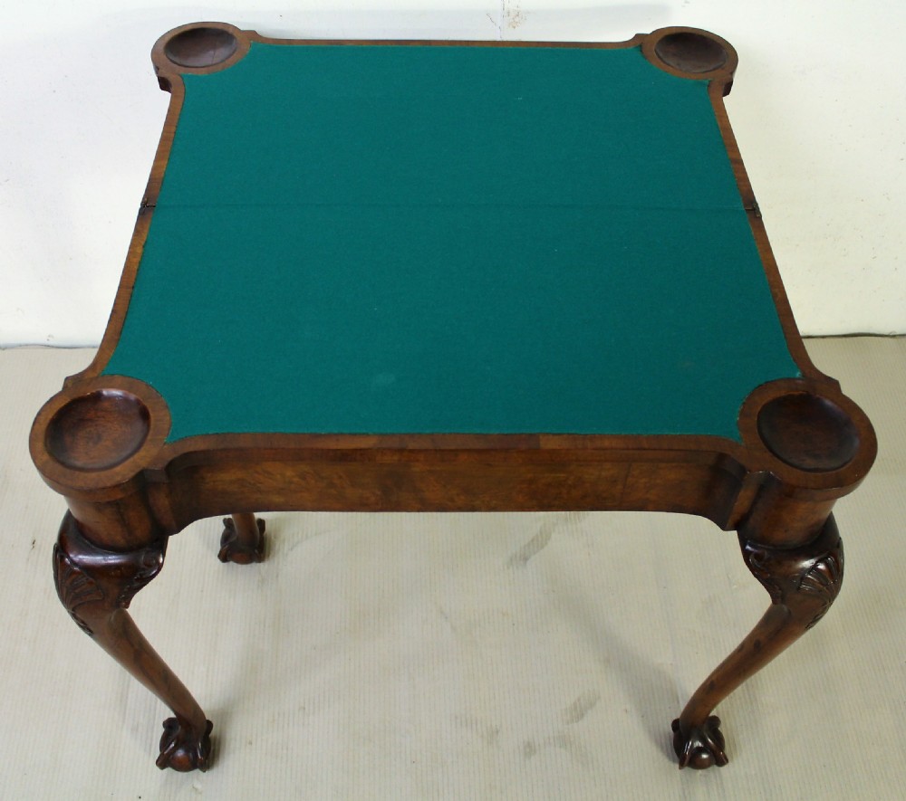 George I Design Burr Walnut Card Table View XIII