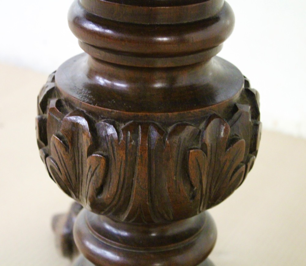 Victorian Octagonal Carved Oak Centre Table View VIII