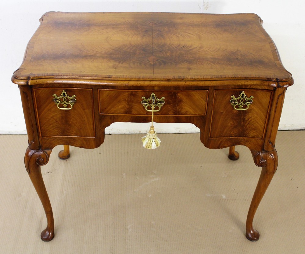 Burr Walnut Lamp Table