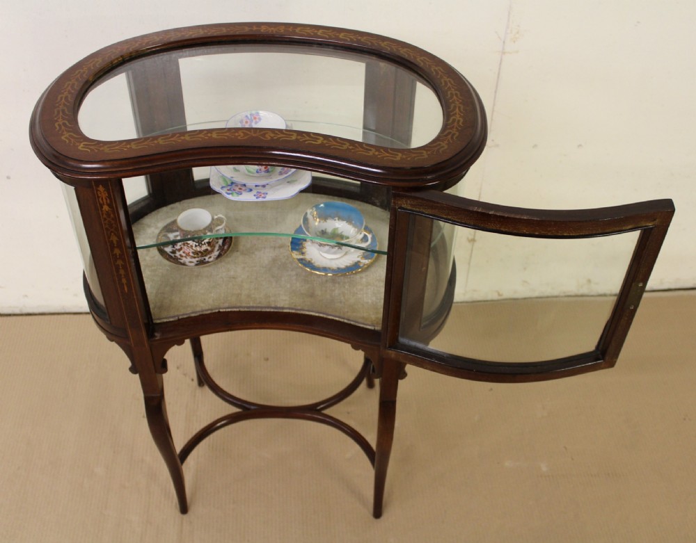 Edwardian Inlaid Mahogany Bijouterie Table View V
