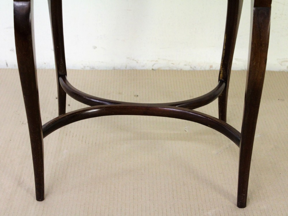 Edwardian Inlaid Mahogany Bijouterie Table View IX