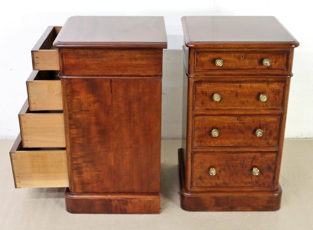 Pair of Victorian Mahogany Bedside Chests by Heal and Son View III