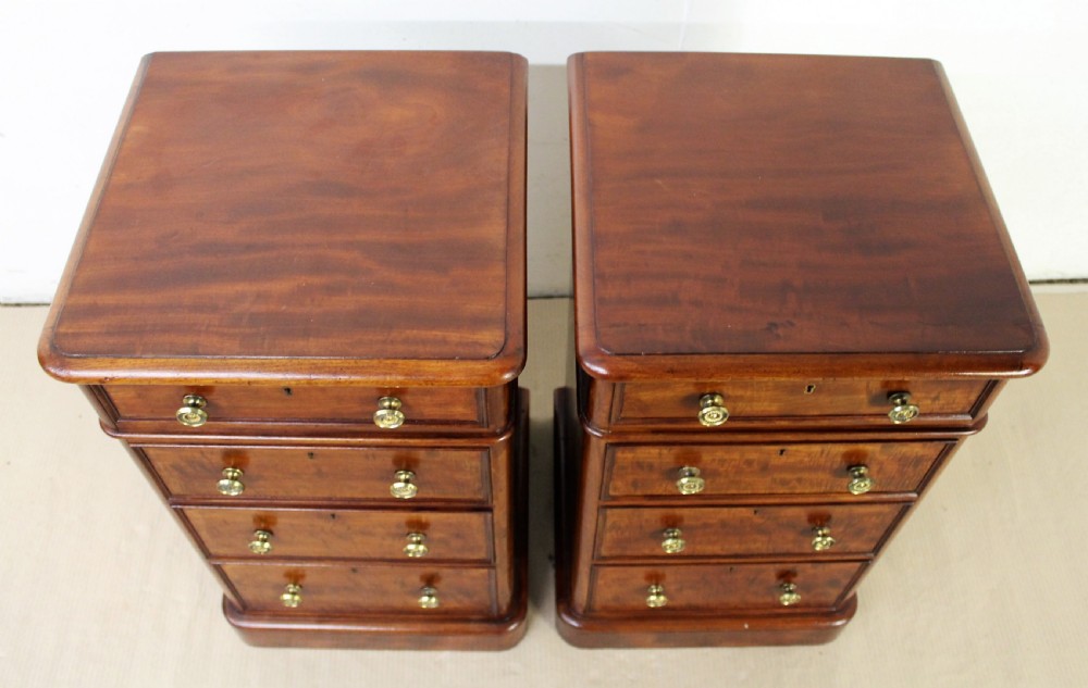 Pair of Victorian Mahogany Bedside Chests by Heal and Son View IV