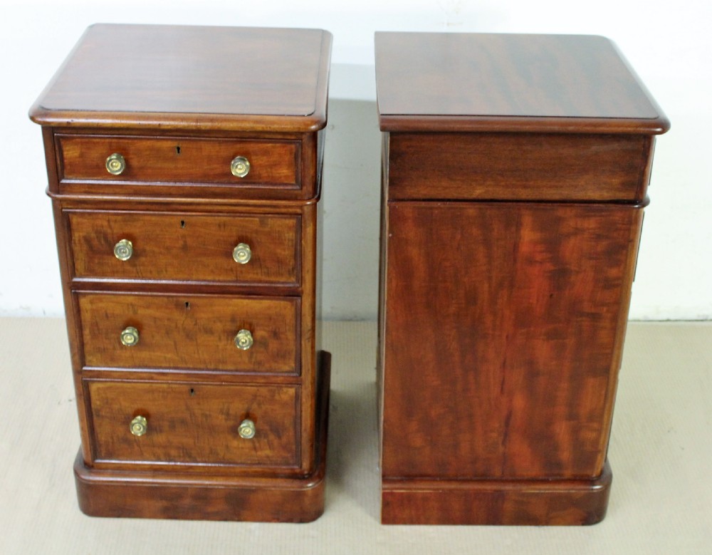 Pair of Victorian Mahogany Bedside Chests by Heal and Son View VII