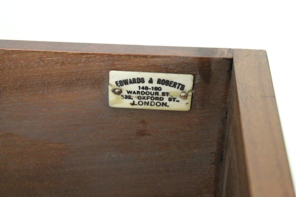 Edwards and Roberts Inlaid Mahogany Bonheur Du Jour View V