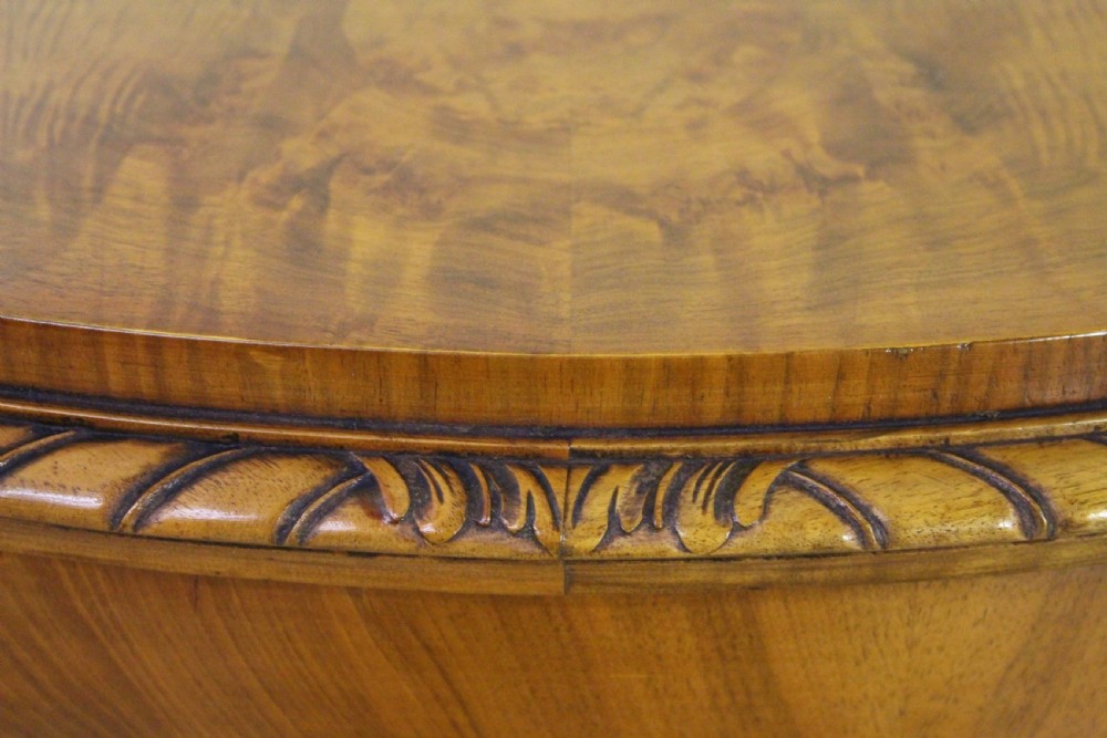 Oval Burr Walnut Coffee Table View VII