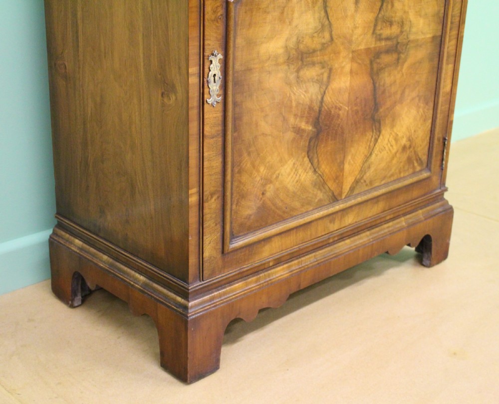 Domed Top Burr Walnut Bookcase View XIV