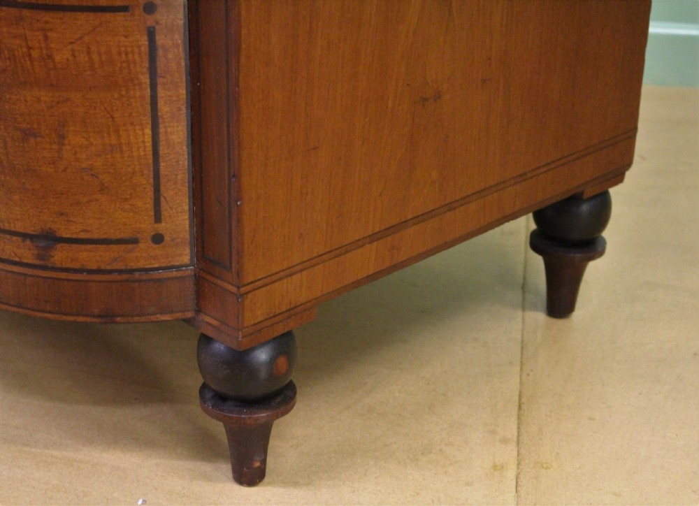 Ebony Inlaid Regency Mahogany Chest of Drawers View XV