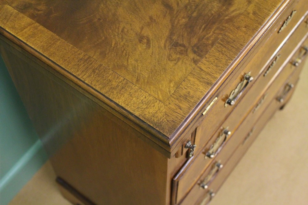 Burr Walnut George I Style Bachelors Chest of Drawers View VIII