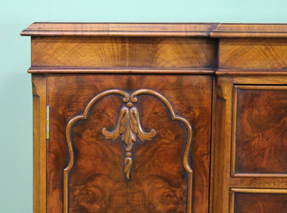 Maple and Co Burr Walnut Side Cabinet View II