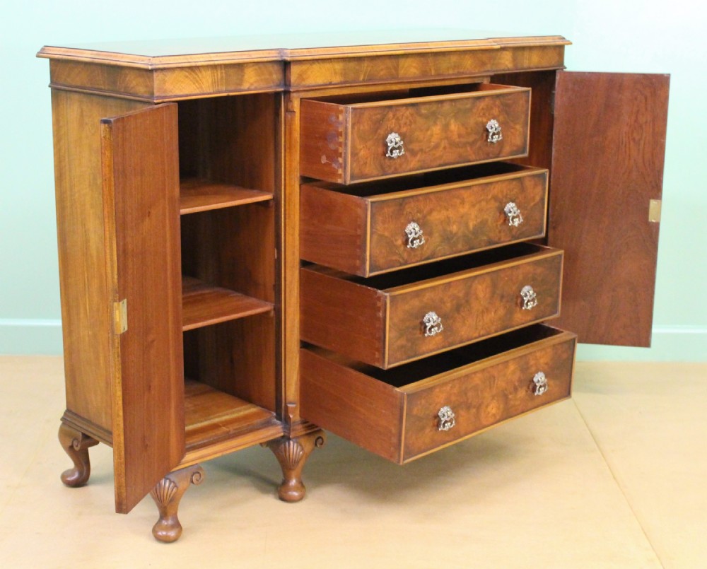 Maple and Co Burr Walnut Side Cabinet View IV