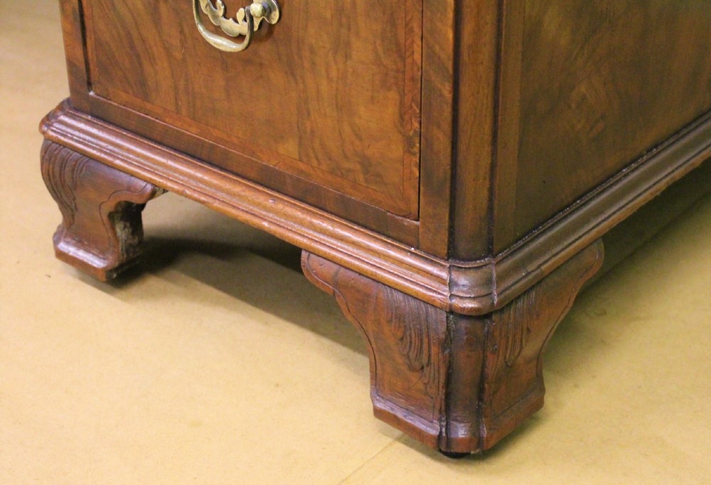 Burr Walnut Pedestal Desk by Maple and Co View X