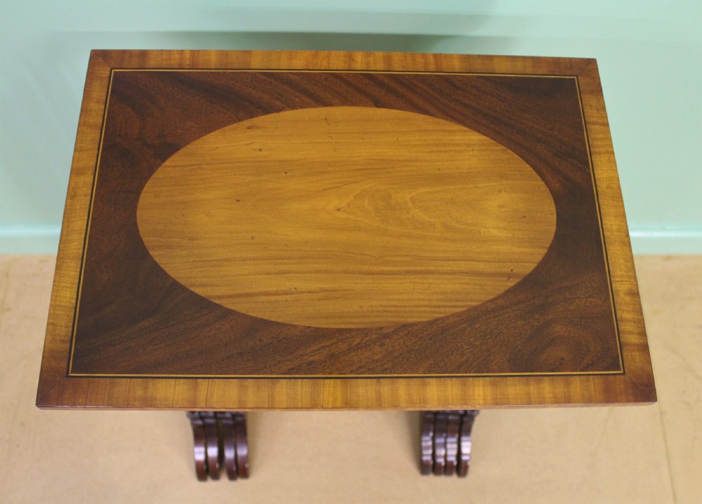 Edwardian Nest of 4 Satinwood Inlaid Mahogany Tables View III