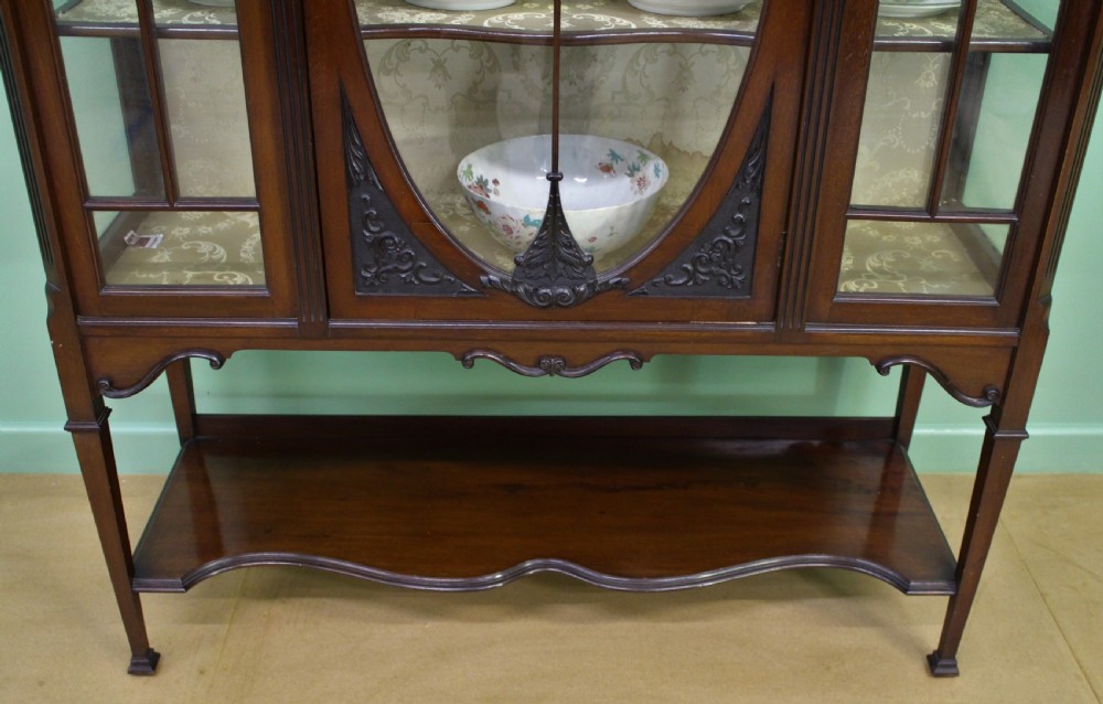 Late Victorian Mahogany Display Cabinet View IV