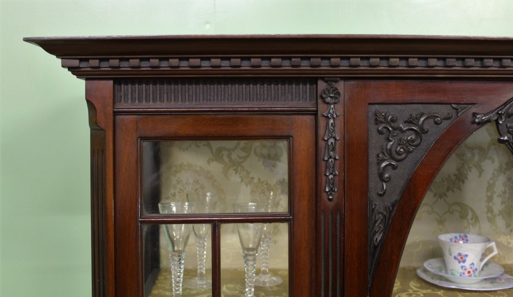 Late Victorian Mahogany Display Cabinet View XI