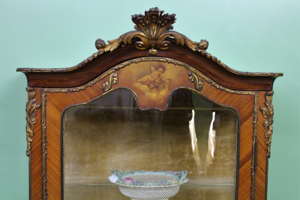 Vernis Martin Decorated French Kingwood Vitrine View VIII