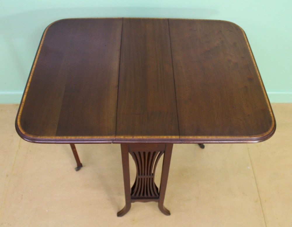 Edwardian Inlaid Mahogany Sutherland Table View VII