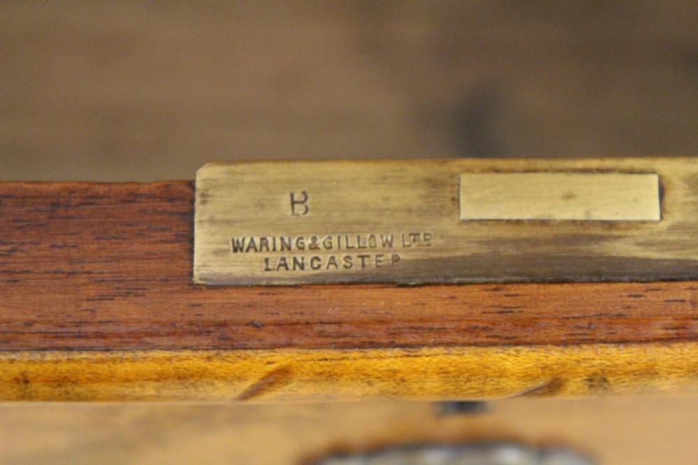 Burr Walnut Linen Press by Waring and Gillow View XIII