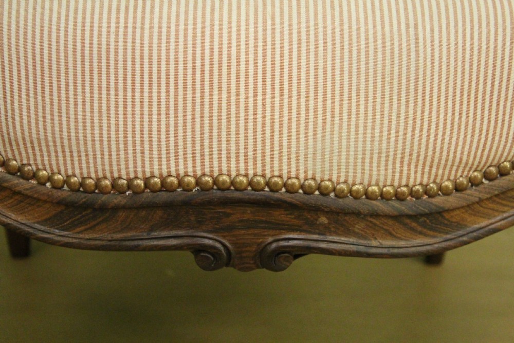 Pair of Danish 19th Century Upholstered Rosewood Armchairs View X