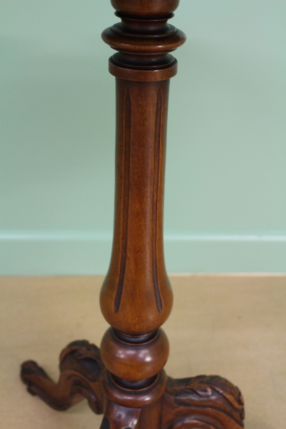 Victorian Burr Walnut Tripod Table View III