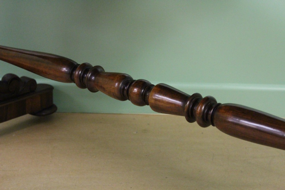 William IV Rosewood Library Stretcher Table View XVI