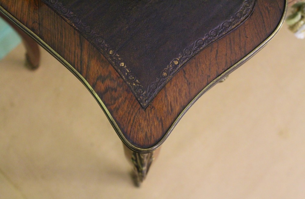 Late 19th Century Inlaid Kingwood Bonheur Du Jour View XIII