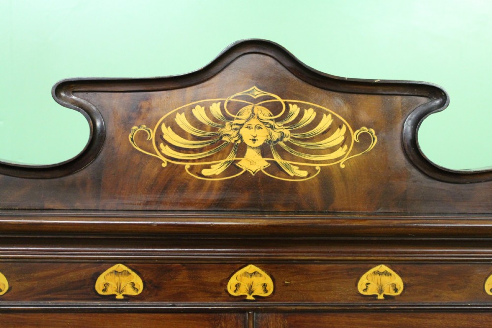 Inlaid Mahogany Art Nouveau Display Cabinet View III