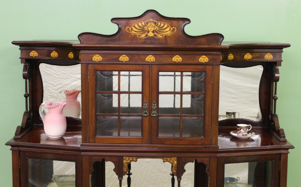Inlaid Mahogany Art Nouveau Display Cabinet View VII