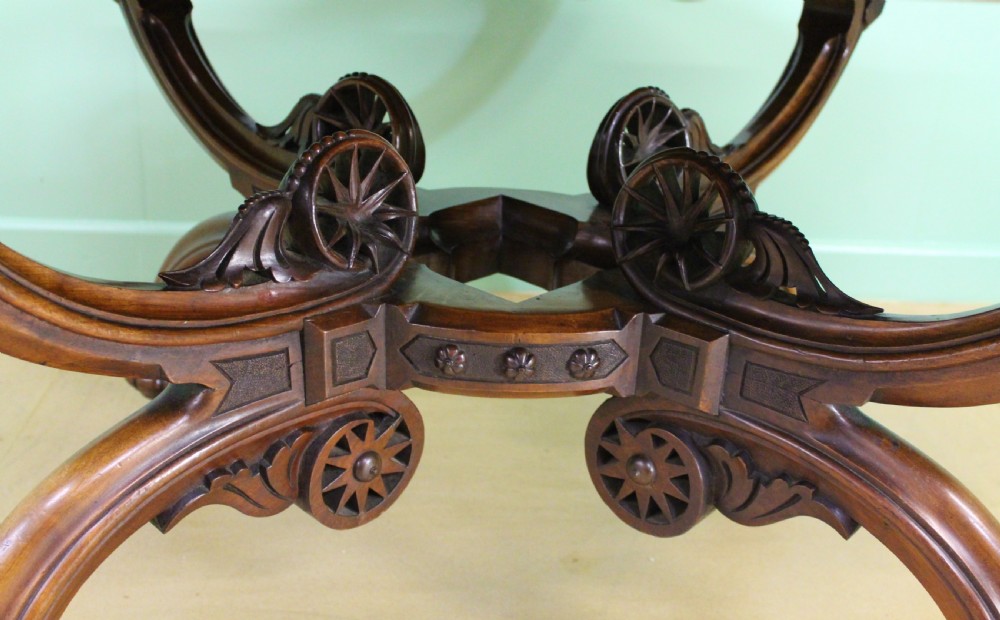 Victorian Burr Walnut Basket Based Centre Table View III