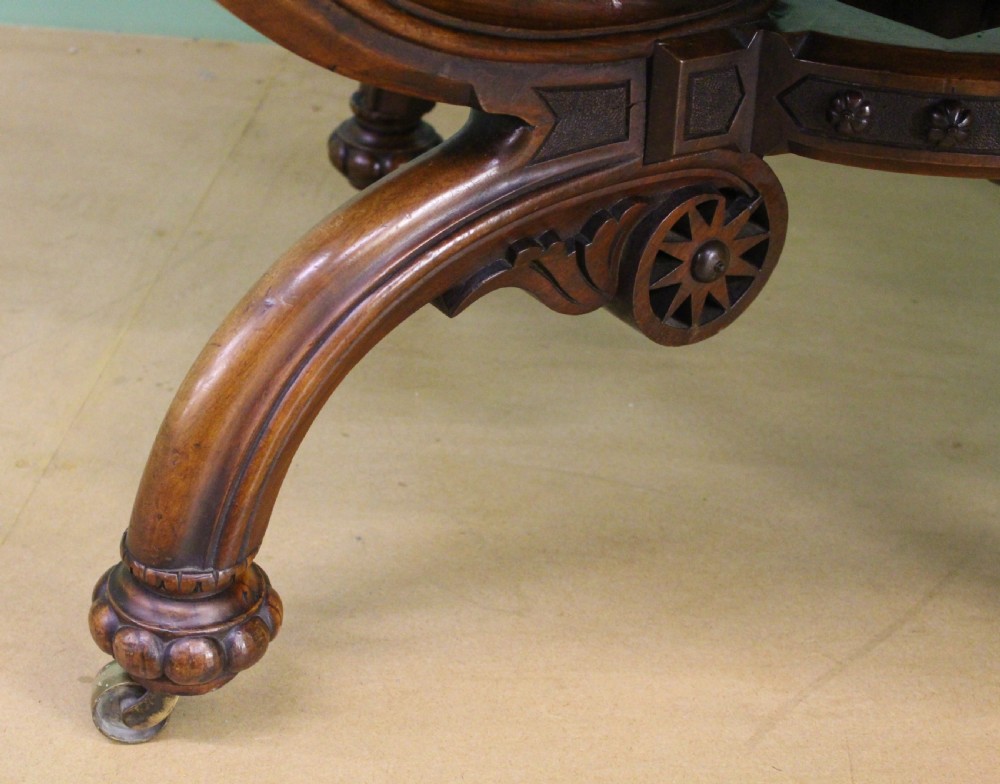 Victorian Burr Walnut Basket Based Centre Table View VIII