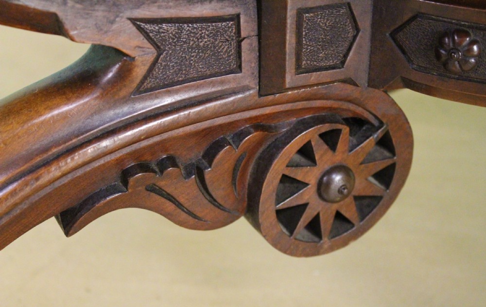 Victorian Burr Walnut Basket Based Centre Table View IX
