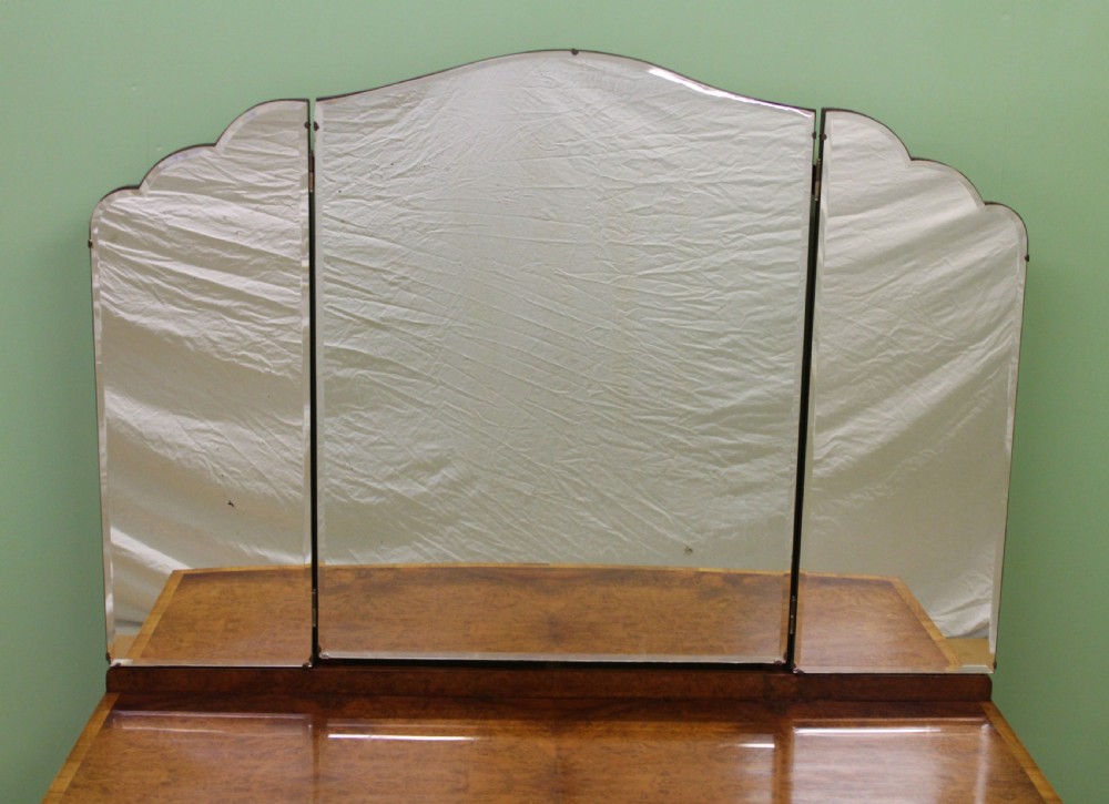 Burr Walnut Queen Anne Style Dressing Table View VI