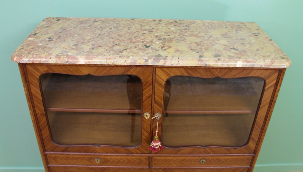 Marble Topped French Kingwood Cabinet View III