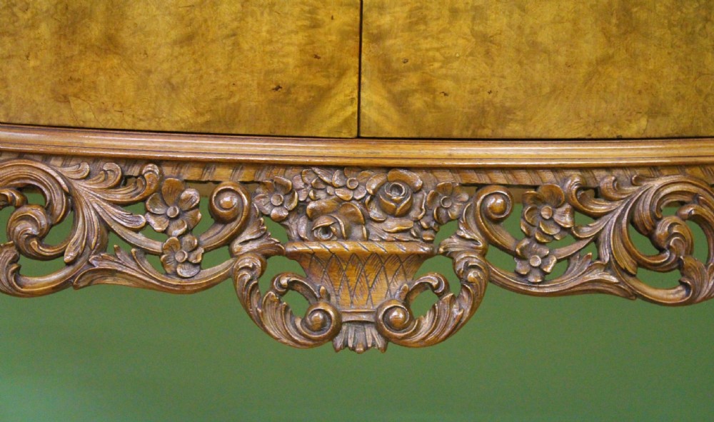 Large Burr Walnut Cocktail Cabinet View VI