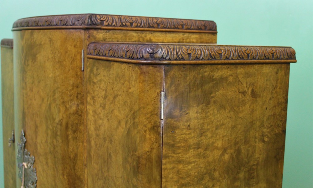 Large Burr Walnut Cocktail Cabinet View XIII
