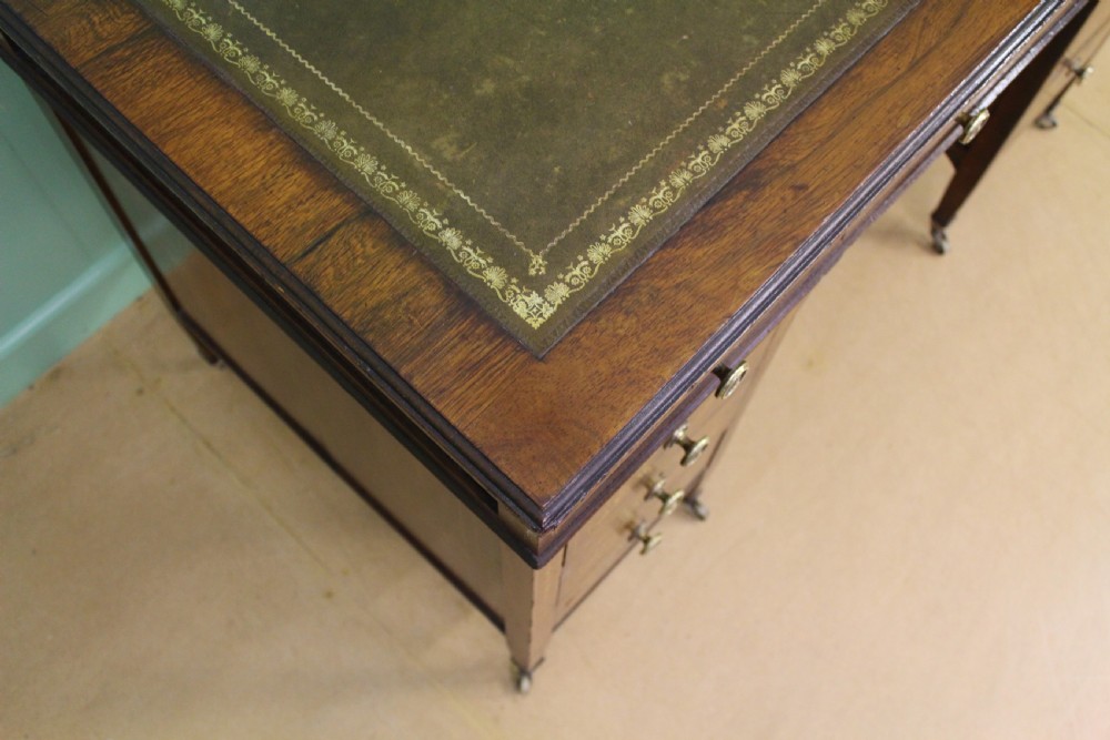 Edwardian Inlaid Rosewood Writing Desk View X