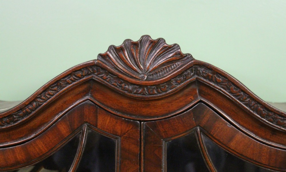 George I Style Mahogany Bureau Bookcase View III