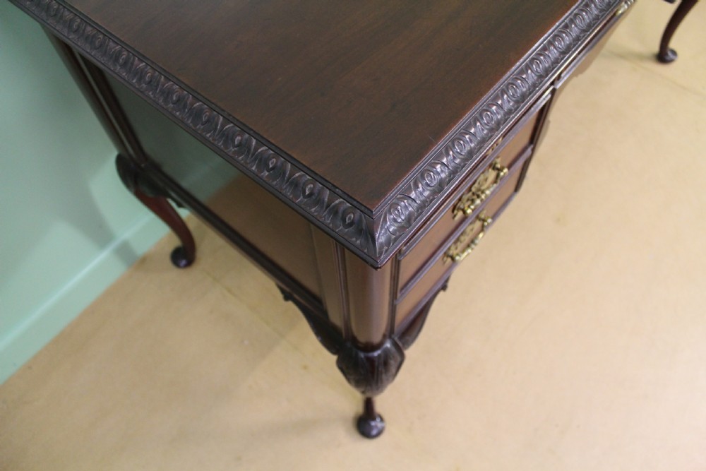 Victorian Mahogany Writing Side Table View X