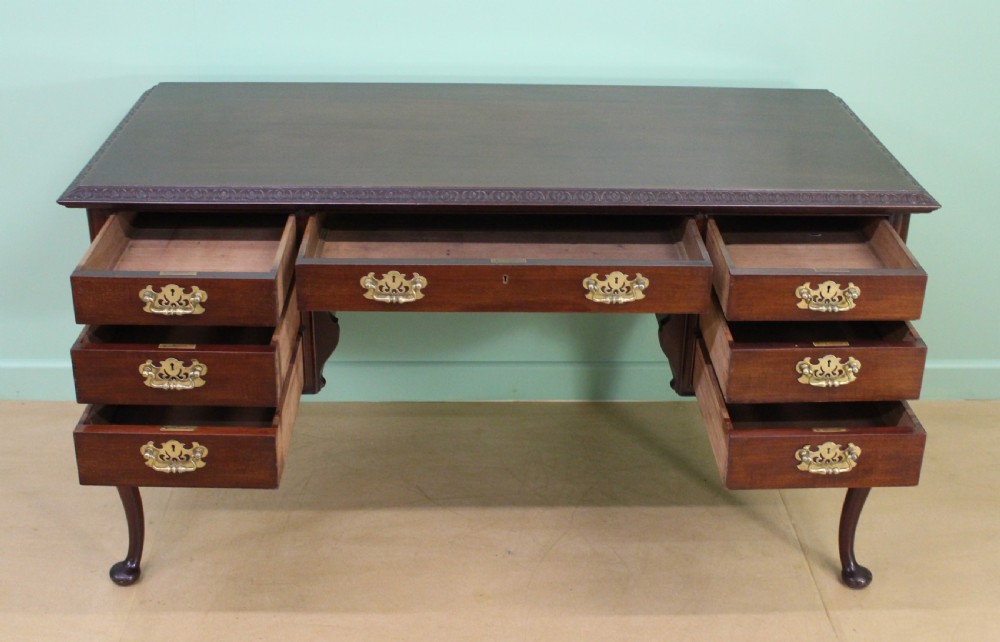 Victorian Mahogany Writing Side Table View XI