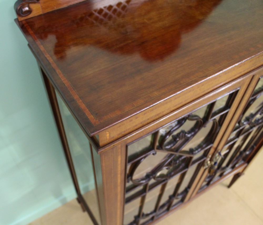 Inlaid Mahogany Display Cabinet View III