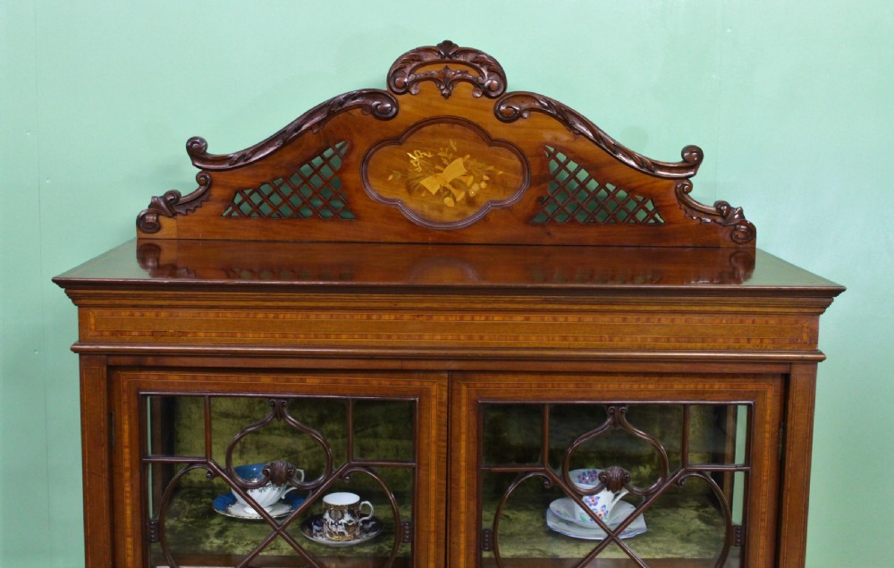 Inlaid Mahogany Display Cabinet View VI
